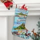 thumbnail image 2 of Los Casos de Criaturas Tema: Calcetines de Navidad, fino lino blanco para colgar en escaleras y chimenea, decoración navideña para el hogar, regalo de Navidad. 45cm × 32cm, 2 of 5