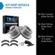 thumbnail image 3 of Kit de pastillas y rotores de freno TRQ cerámico con recubrimiento G para Ford F-250 F-350, 3 of 8