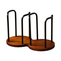 Magideal - Cazón De Papel Soporte Estante De Almacenamiento Portátil De Papel Contenedor De Dispensador Para La Estación De Café Del Restaurante Decoración De La Negro