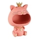 thumbnail image 2 of Cuenco Para Llaves, Escultura De Estatuilla De Gato De Resina, Cuenco De Animal De Boca Grande, Estatua De Gato De La Suerte Rosa, 2 of 3