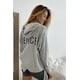 thumbnail image 4 of Sudadera con Capucha y Dobladillo Irregular con Gráfico "venice", 4 of 5