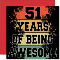 Tarjeta De Cumpleaños Stuff4 51St Birthday Being Awesome 51 Years