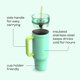 thumbnail image 5 of Vaso térmico Bubba 1,2 L con asa y sorbete – Eclipse Tropical, 5 of 9