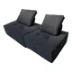 thumbnail image 1 of Juego 2 Sofa Modular Individual 85x85x70cm Alta Elasticidad Color Negro Diseño De La Tela Rayado, 1 of 7