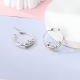 thumbnail image 3 of Aros Argolla Moda Plata 925 Pendientes Mujer Gatito Kawaii, 3 of 3