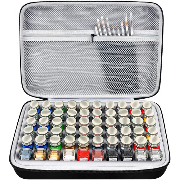 Estuche de almacenamiento de pinturas ALKOO modelo para 60 botellas con pinceles