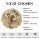 thumbnail image 2 of CJL HAIR Large Messy Bun Hair Piece Wavy Curly Scrunchies Sy, 2 of 3