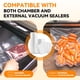 thumbnail image 3 of Rollos para selladora al vacío Wevac 8" x 1524 cm, paquete de 3 para almacenamiento de alimentos, 3 of 7