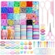 thumbnail image 1 of auroray Hair Accessories for Girl, 1543 Pcs Elastic Hair Rubber Bands Set, 1 of 3