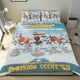 thumbnail image 1 of Johnny Puff Conjunto de sábanas temático, trío de piezas, cómodo y amigable con la piel, diseño único, regalo de decoración para el hogar para familiares, amigos y fans,135cm *200cm, 1 of 6