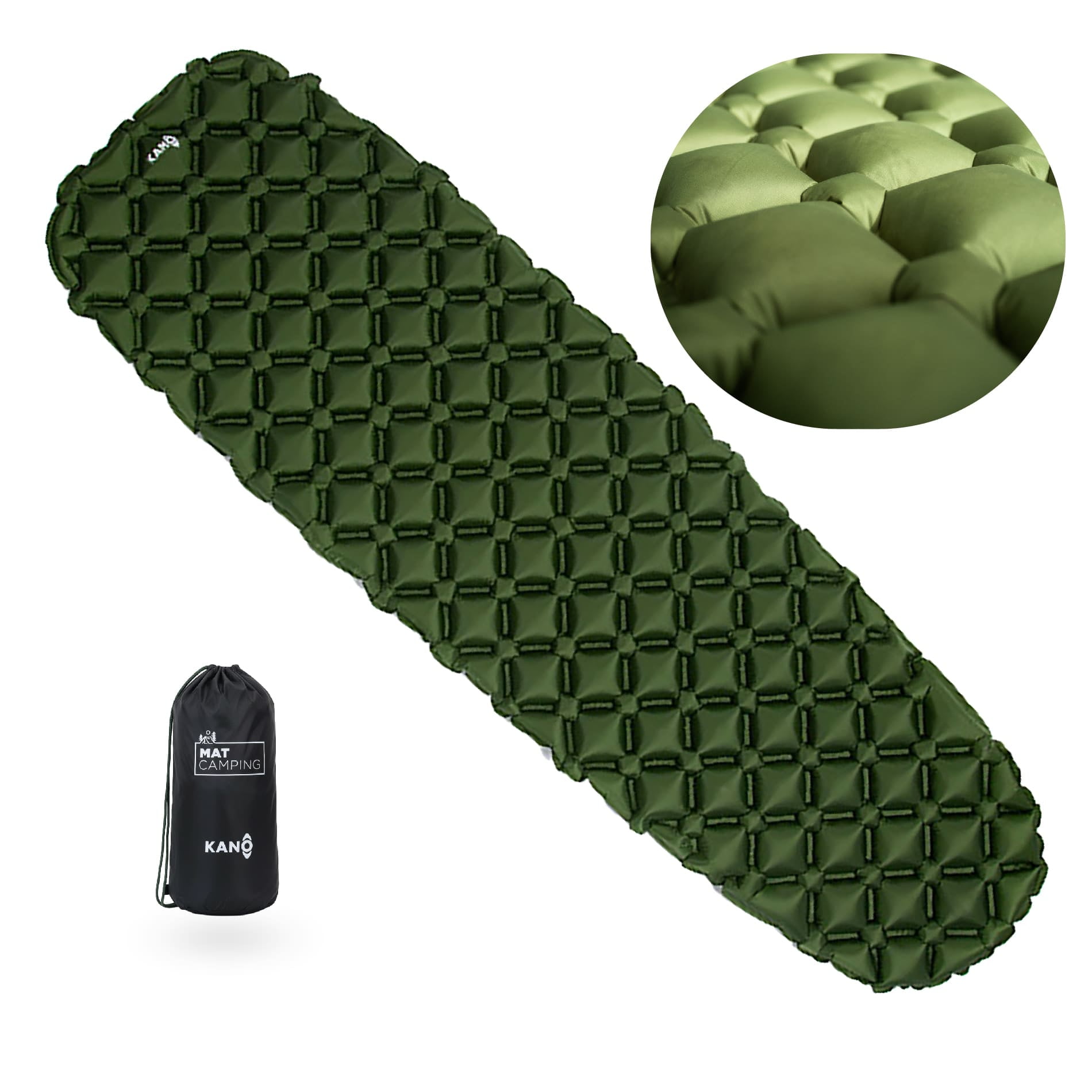 Colchoneta Inflable Kano Camping Ultra Liviana Colchón Mat