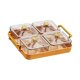 thumbnail image 1 of Bandeja Para Servir Con Compartimento Con Tapa, Caja De Almacenamiento De Alimentos Para Fiesta De Boda, 4 Compartimentos Duraderos, 1 of 2