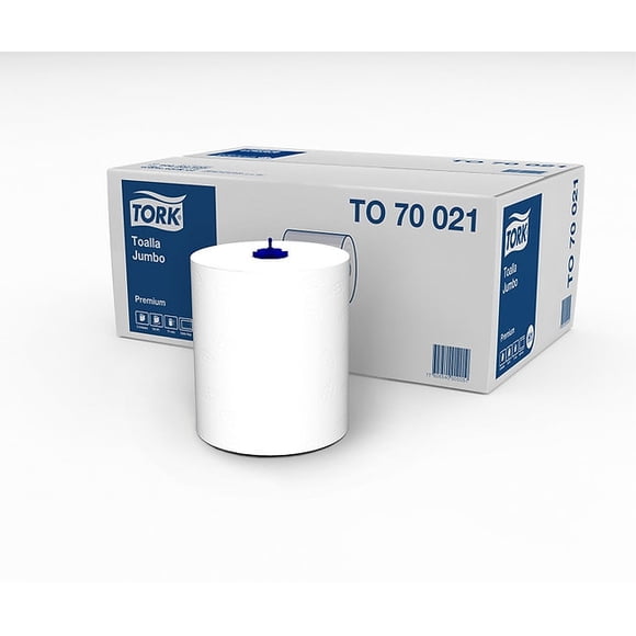 Toalla de papel Tork en rollo doble hoja 6 rollos x 150 mts