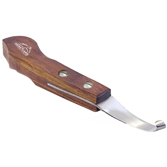 Cuchillo para casco para cuidado equino, para zurdos, hoja de acero J2, profesional