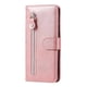 thumbnail image 1 of Funda con Cremallera para Motorola MOTO E7 Plus, Carcasa Cartera de Cuero PU con Soporte y Tarjetero, 1 of 5