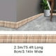 thumbnail image 1 of 1pc Self-Adhesive Flexible Foam Molding Trim, 90"x 3" 3D Sticky Decorative Wall Trim Lines Skirting Baseboard Border, Waterproof Wallpaper For Living Room And Home Decorations, 1 of 5