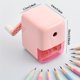 thumbnail image 2 of Cute Cartoon Pencil Sharpener - Hand Crank Manual Sharpener for Kids, Students, and Office Supplies - Perfect Gift for Children in Blue and Pink!, 2 of 4