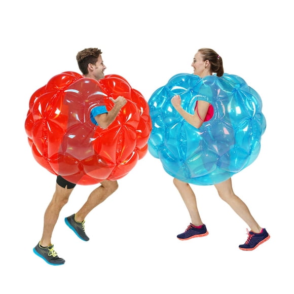 Pelotas de sumo ZHUYNXIR para niños Bumper Bounce Toys 91 cm azul+rojo
