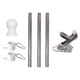 thumbnail image 4 of Kit De Asta De Bandera, Banderas Decorativas Para Exterior, Casa, Patio, Jardín, Anillos Giratorios Plateados, 4 of 5