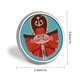 thumbnail image 2 of ¡Ahoy piratas!-Theme Round Button Badge: Premium Metal Construction, Ideal for High-End Events 2.8 cm, 2 of 6