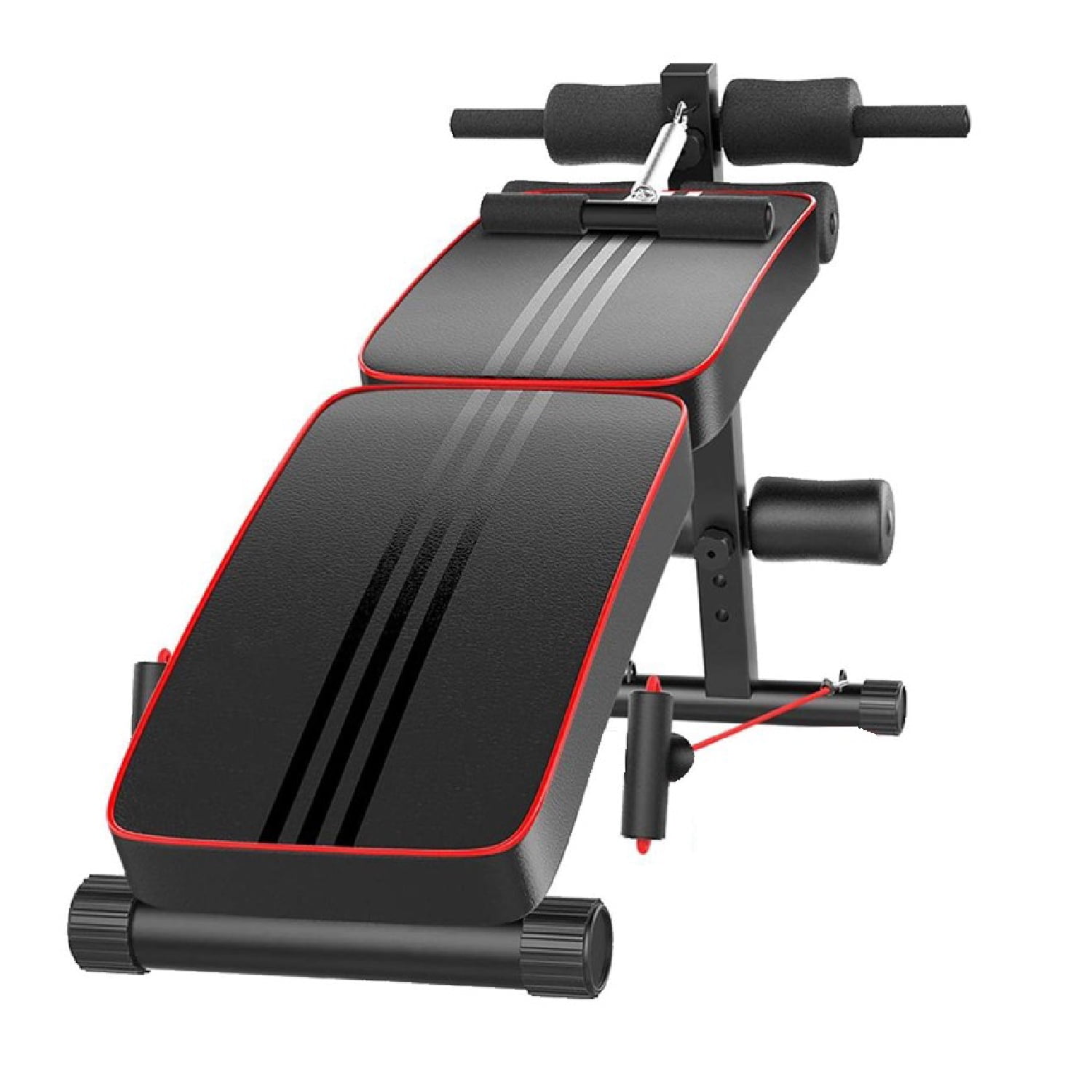 Banca Abdominales Full Pro Biceps Triceps Plegable Con Bandas Sportime