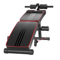 Banca Abdominales Full Pro Biceps Triceps Plegable Con Bandas Sportime