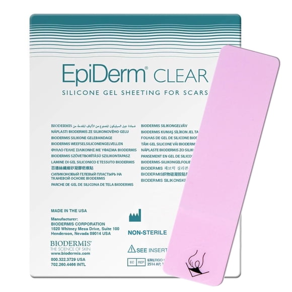 Tiras de gel de silicona para cicatrices BIODERMIS EpiDerm 3,5 x 15 cm