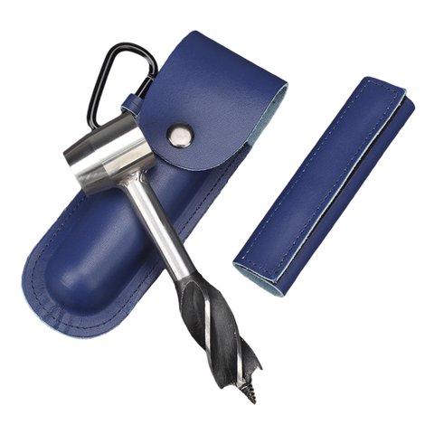 Ioensy - Taladro De Mano Taladro De Carpintería Taladro De Tornillo De Mano Para Herramienta De Camping Azul