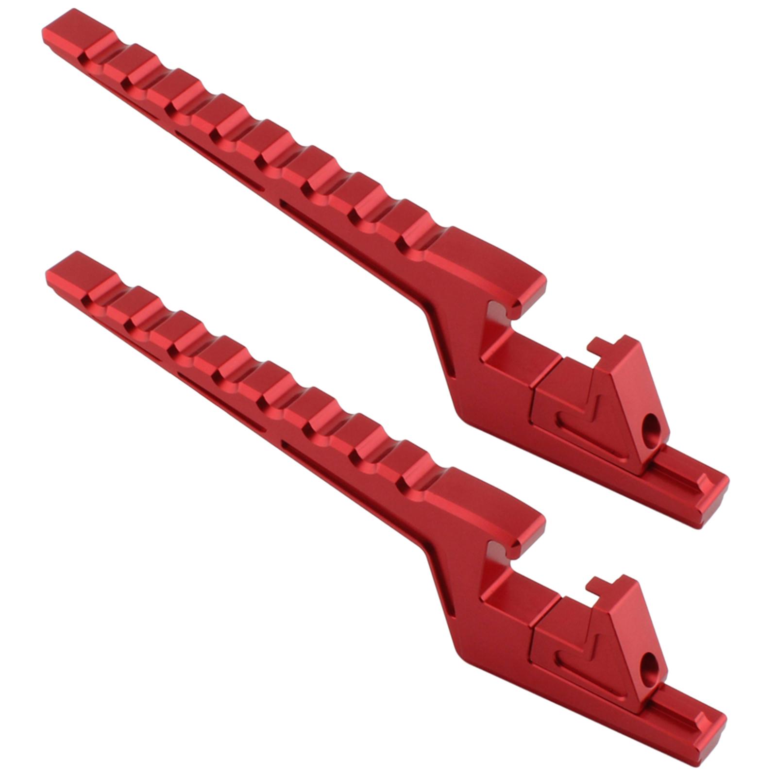 Magideal - 2 Piezas Reposapiés Para Apoyapiés Para Acompañante Pedales Traseros Y Estribos De Montaje Con Diseño Antideslizante Adecuado Para Viajes Lar Rojo