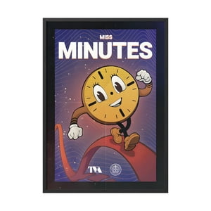 Creango - Cuadro Poster Enmarcado Miss Minute Loki Decorativo