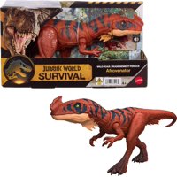 Figura De Acción Mattel Jurassic World Afrovenator Dinosaurio 33 Cm Con Luz