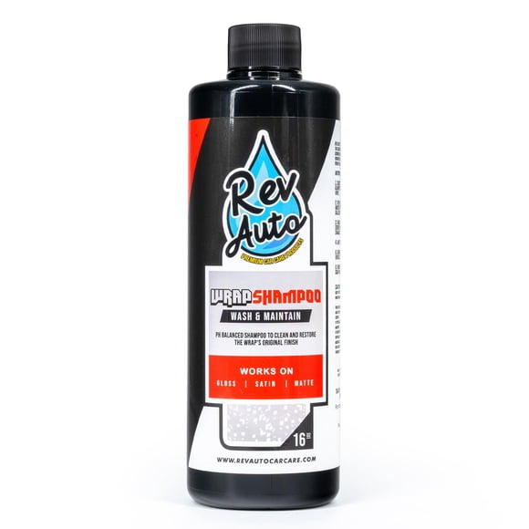 Shampoo para auto Rev Auto para vinil wrap, 473 ml, pH balanceado