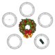 thumbnail image 1 of Armazón de corona de alambre verde de 12 pulgadas para Navidad, paquete de 5, anillo de hierro redondo para puerta principal, decoraciones de Navidad y Año Nuevo, manualidades, DIY, fiestas y eventos, 1 of 6