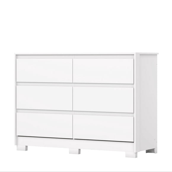 Cómoda 6 Cajones Tandem Blanco Home Mobili