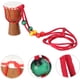 thumbnail image 2 of Llavero Gargantilla Collar Collares Niños Tambor Tambor de Madera Djembe Instrumento Musical Folk-personalizado, 2 of 7