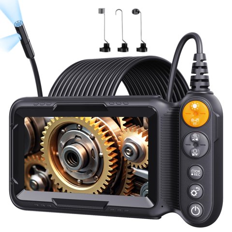 Cámara Endoscópica Hopefox De 5 M Con Doble Lente 1080P Ip67, Impermeable