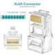 thumbnail image 3 of Paquete de 100 conectores RJ45 de paso Cat 6 Brileine, 3 of 7