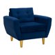 thumbnail image 2 of Sofa Bote 1c Felpa 01 Azul Marino, 2 of 6