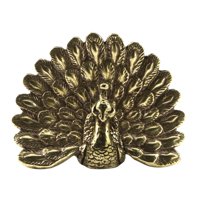 Bothyi - Figura De Pavo Real De Latón, Pavo Real De Metal En Miniatura Para Estantería, Dormitorio, Escritorio