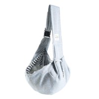 Ioensy - Portador De Mascotas Arnés Para Mascotas Bolsa Suave Para El Parque Paseos Diarios Tienda De Comestibles Gris