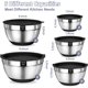 thumbnail image 2 of Umite Chef Mixing Bowls with Airtight Lids Set, 8PCS Stainless Steel Nesting Mixing Bowls Set, 2 of 3