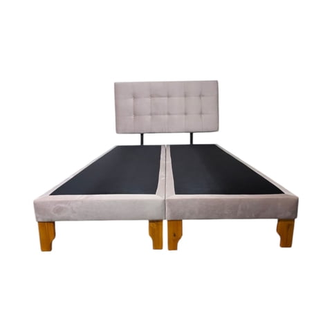 Diseños Valestrini - Cama Dos Plazas Felpa Palo Rosa