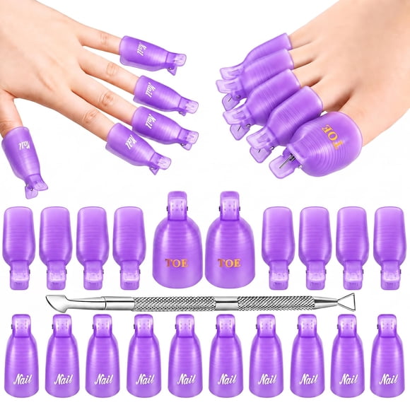 Kit de clips removedores de uñas Makartt 20 piezas reutilizables