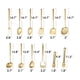 thumbnail image 2 of Set 12 utensilios de cocina metálicos dorado, 2 of 3