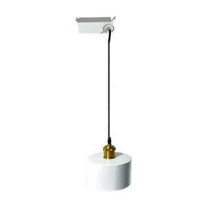 Genérico - Lámpara Colgante A Riel Moderna Blanco Morava E-27 Ampolleta Fría