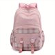 thumbnail image 1 of Kawaii Plaid Pattern Backpack: Multi-Layer Laptop School Bag for Teen Girls & Boys - Perfect for Travel & Everyday Use!, 1 of 5