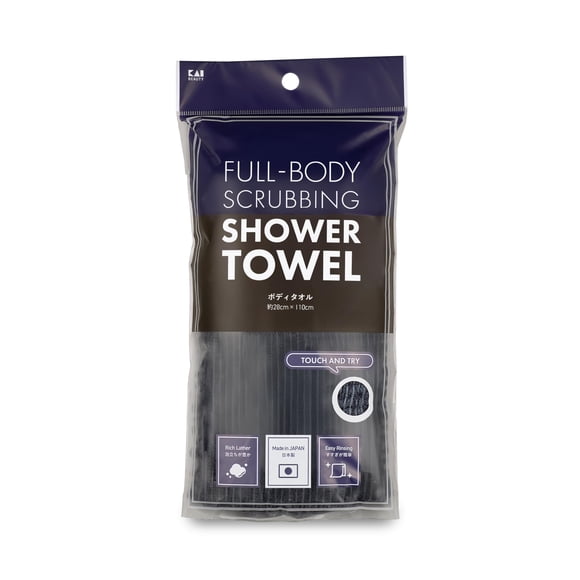 Toalla de ducha Kai Beauty 28 cm de nylon exfoliante