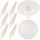 thumbnail image 2 of Pack 30 Paraguas de papel blanco, paraguas de papel de 60cm, estilo chino japonés, paraguas decorativas, decoración clásico para accesorios de boda, Blanco, 2 of 9