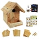 thumbnail image 1 of Kit de casita para pájaros DIY Pontuss de madera con set de pintura, 1 of 7