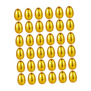 Magideal - Huevos De Pascua De Color Dorado, Con Decoraciones De La Bisagra Del Hogar, Rellenos De Cestas, Suministros De Búsqueda De La Empresa Para Actividades 36 Piezas